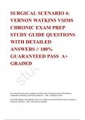 SURGICAL SCENARIO 4: VERNON WATKINS VSIMS CHRONIC EXAM PREP STUDY GUIDE QUESTIONS WITH DETAILED ANSWERS // 100% GUARANTEED PASS  A+ GRADED 