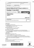 GCSE EDEXCEL June 2024 Higher Triple Science Chemistry Paper 2