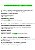 ATI PHARMACOLOGY PROCTORED 2019 EXAM.docx Questions With Correct Answers 100% Verified