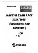 MAC3761 EXAM PACK 2024/2025  {QUESTIONS AND ANSWERS }