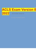 ACLS Exam Version B 2022