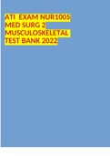 ATI EXAM NUR1005 MED SURG 2 MUSCULOSKELETAL TEST BANK 2022