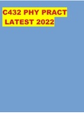 C432 PHY PRACT LATEST 2022