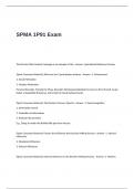 SPMA 1P91 Exam Questions and Answers