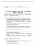 Summary Corporate Governance in the Netherlands -  DPCL 1