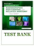 Test Bank for Bontrager s Textbook of Radiographic Positioning and Related Anatomy 9th Edition Lampignano