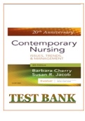 TEST BANK FOR CONTEMPORARY NURSING 8TH EDITION BY CHERRY