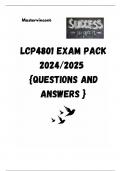 LCP4801 EXAM PACK 2024/2025  {QUESTIONS AND ANSWERS }