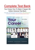 Your Career How To Make It Happen 9th Edition Harwood Test Bank