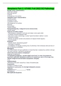 Neoplasia Part 2, UTHSC Fall 2022 D2 Pathology (ANswered) Graded A+