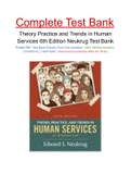 Theory Practice and Trends in Human Services 6th Edition Neukrug Test Bank