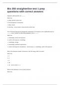 Bio 250 straighterline test 1 prep questions with correct answers.