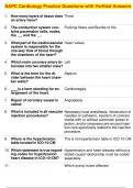 AAPC Cardiology Practice Questions with Verified Answers