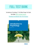 Introduction to Psychology 3 1 3rd Edition Stangor Test Bank