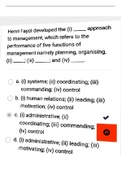 MNG2601 Assignment 6 semester 2 solution