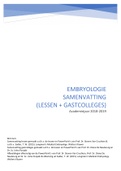 Samenvatting voortplanting en embryologie