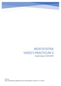 Biostatistiek practicum 3: nota’s video