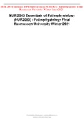 NUR 2063 Essentials of Pathophysiology Final Exam Review Study Guide 1. Cirrhosis (end stage liver disease) - irreversible end-stage of many different hepatic injuries Alcoholism, acute hepatitis, toxic hepatitis (taking too much Tylenol), and liver is fi