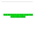 NUR 309 Final Exam Study Guide Med Exam (elaborations)