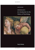 Hergenhahns An Introduction to the History of Psychology 8th Edition Henley Test Bank