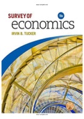 Survey of Economics 10th Edition Tucker Test Bank