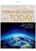 World Religions Today 6th Edition Esposito Test Bank