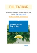 Introduction to Psychology 3 1 3rd Edition Stangor Test Bank