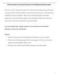 NR103 Transition to the Nursing Profession: Week 5 Mindfulness Reflection Template