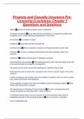 Property and Casualty Insurance Pre-Licensing (Louisiana) Chapter 3 Questions and Solutions