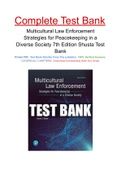 Multicultural Law Enforcement Strategies for Peacekeeping in a Diverse Society 7th Edition Shusta Test Bank