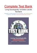 Living Sociologically 1st Edition Jacobs Test Bank