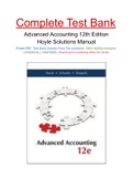 Advanced Accounting 12th Edition Hoyle Solutions Manual