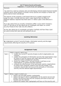 Unit 7 IT systems security and Encryption - Distinction.