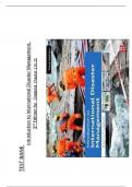 Test Bank for Introduction to International Disaster Management, 4th Edition by Coppola, ISBN: 9780128173688, All 11 Chapters Covered, Verified Latest Edition