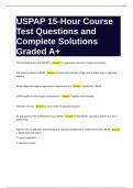 USPAP 15-Hour Course Test Questions and Complete Solutions Graded A+