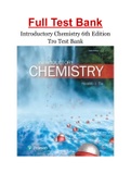 Introductory Chemistry 6th Edition Tro Test Bank