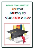 RCE2601 PORTFOLIO SOLUTIONS DUE 18 OCTOBER 2022