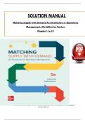 Solution Manual For Matching Supply with Demand: An Introduction to Operations Management, 5th Edition by Cachon and Terwiesch, ISBN: 9781260716276, All 19 Chapters Covered, Verified Latest Edition