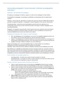 Samenvatting Pedagogiek II Samen Opvoeden (opleiding pedagogiek)