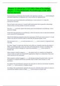  Chapter 12 clinical psy, CLP 3302) Clinical Psychology-Chapter -12-Psychodynamic Psychotherapy || with 100% Correct Answers.