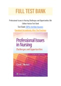 Professional Issues in Nursing Challenges and Opportunities 6th Edition Huston Test Bank.pdf