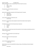 Network+ OSI Model Quiz.