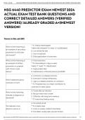 NSG 6440 PREDICTOR EXAM NEWEST 2024 ACTUAL EXAM TEST BANK 300 QUESTIONS AND CORRECT DETAILED ANSWERS (VERIFIED ANSWERS) |ALREADY GRADED A+||NEWEST VERSION!