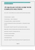 PN 106 EXAM 2 STUDY GUIDE WITH COMPLETE SOLUTIONS