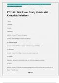 PN 106: 3&4 Exam Study Guide with Complete Solutions