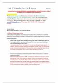 Lab 1 Introduction to Science BIO250L” Straighterline Microbiology Lab BIO250L Lab 1 Introduction to Science Worksheet – with all lab photos (New Version June 2024) Scored 100%