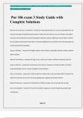 Pnr 106 exam 3 Study Guide with Complete Solutions