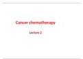 Cancer chemotherapy Detailed notes