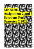 MNB1501 Assignment 2 and 3 Solutions For Semester 2 2022