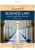Essentials of Business Law and the Legal Environment 13th Edition Mann Solutions Manual